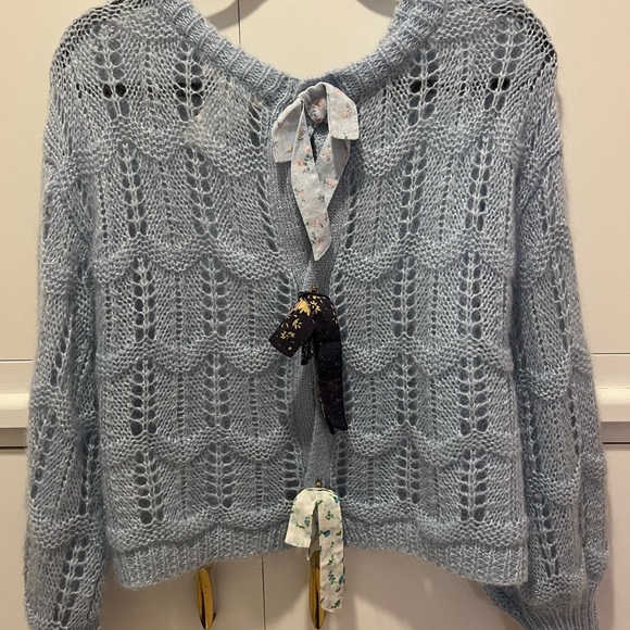 LoveShackFancy Bow Sweater - Picture 3 of 6